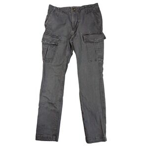 Aeropostale Women's 27/28 Gray Slim Cargo pants Urban Streetwear Grunge Skater